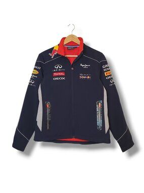Pepe Jeans Redbull Infinity F1 Racing Soft Shell Jacket Blue Size Womens L
